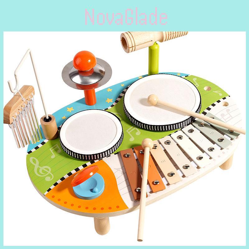 Wooden Kids Percussion Toy With Multifunctional Design For Early Education And Music Development