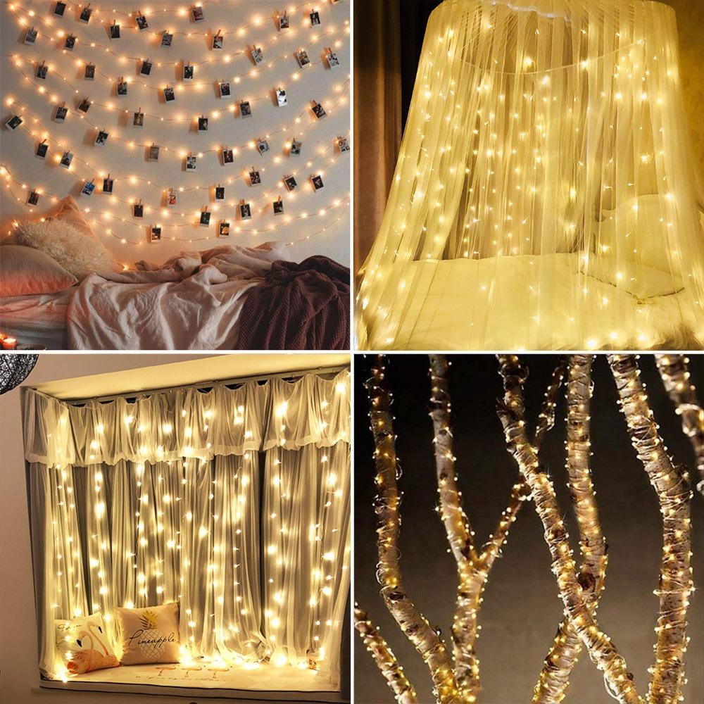 12m Length LED String Lights IP65 Waterproof Festival String Lights USB Fairy Lights For Xmas