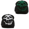 Halloween Fashion Acrylic Knitted Skull Cap With Skull Stretchy Fit For Street Trend Anime Enthusiasts