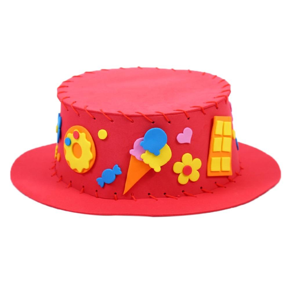 Creative Diy Sewing Eva Hat Puzzle Early Education Cartoon Animal Hat Cap Diy Project