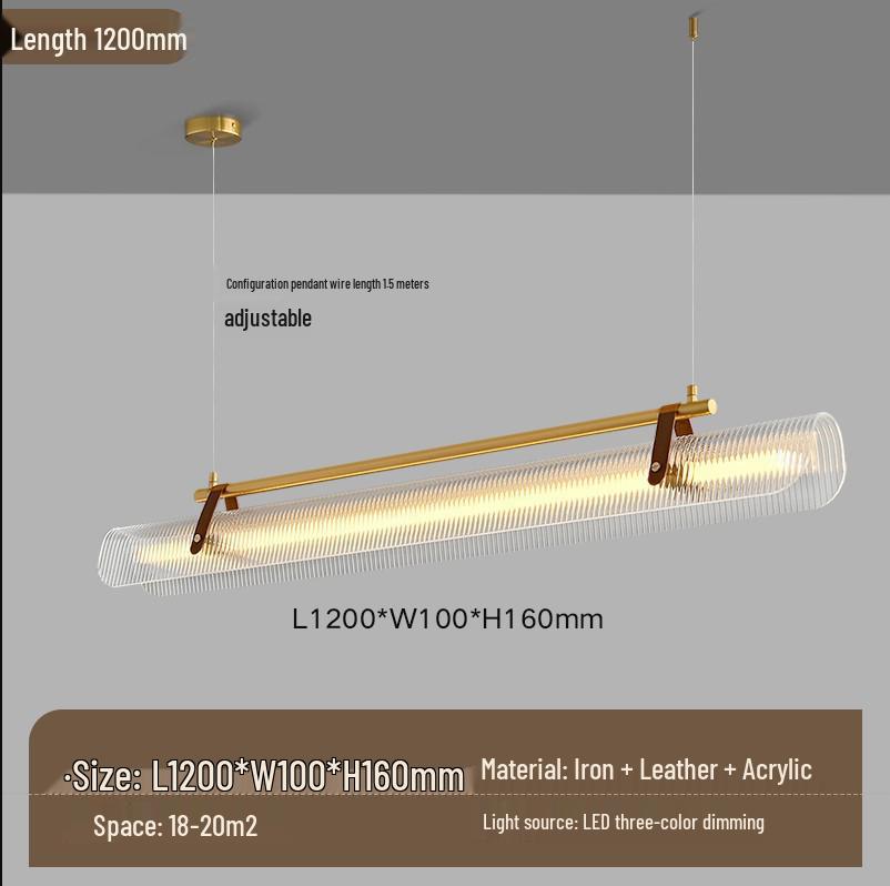 Modern Italian Minimalist Linear Pendant Light for Restaurant or Office