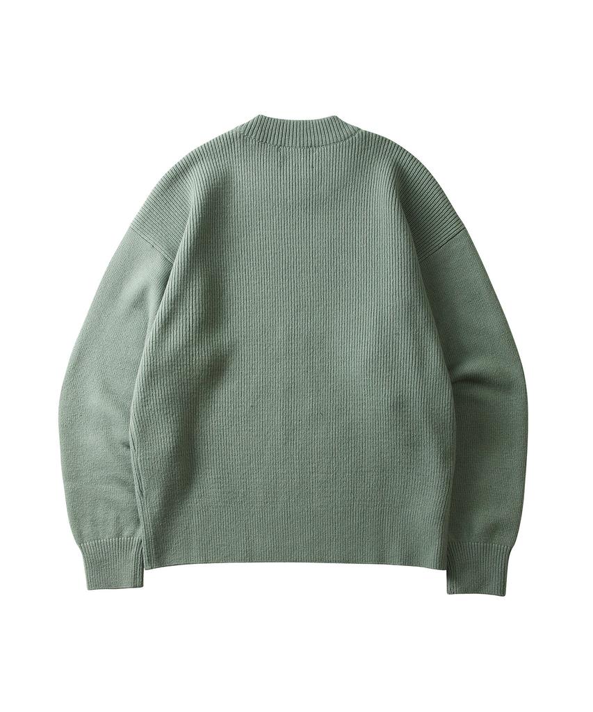 Digeule Angel Wool Crew Neck Knit Jade Green
