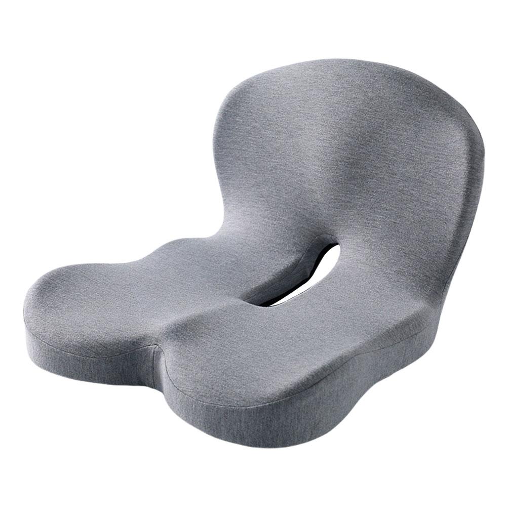 Memory Foam L-Shaped Integrated Car Seat Cushion with Lumbar Support Sitting Pillow for Office Workers Car Drivers