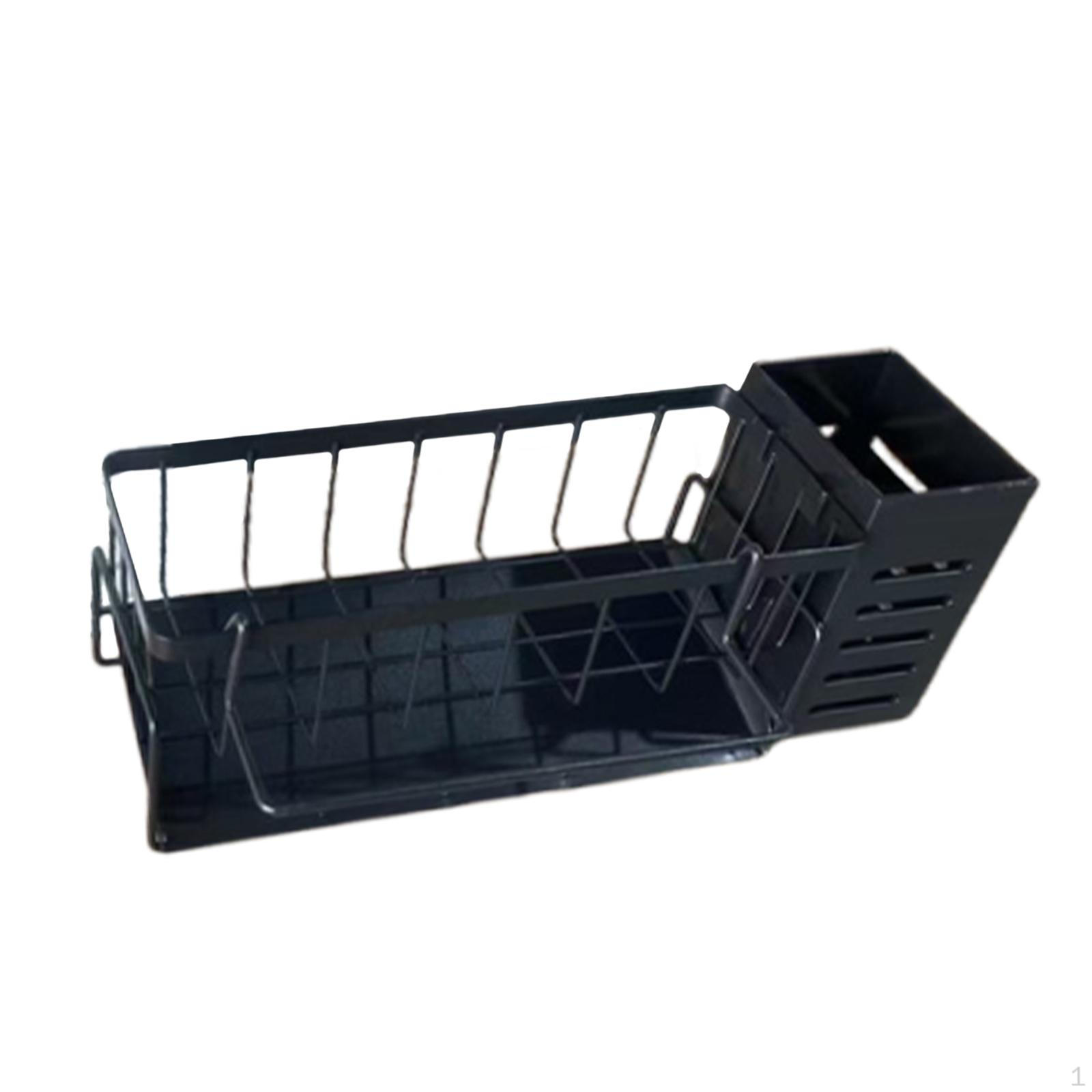 Kitchen Sink Drain Organzier Rack Easy to Clean ,Sponge Holder Soap Dispenser Organizer for