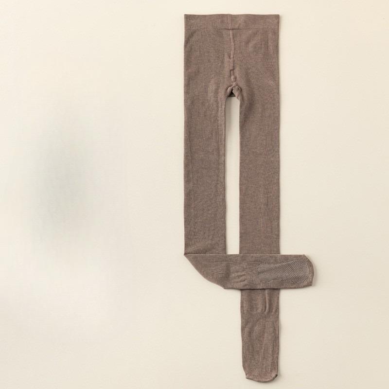 Women's Black Bare Leg Effect Pantyhose Autumn Winter Fleece Lined Thickened Outer Wear Warm Leggings