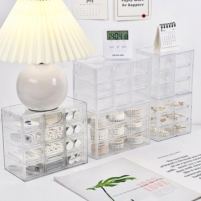 Desktop Drawer Organizer Mini Drawers Plastic Desk Craft Storage Box
