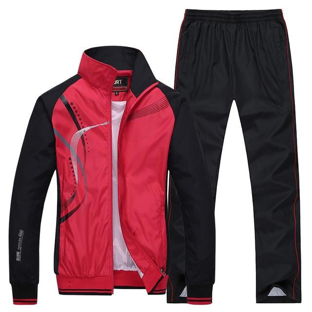 Ensemble de Vêtements de Sport pour Homme Printemps Automne Survêtement Ensembles Deux Pièces pour Homme