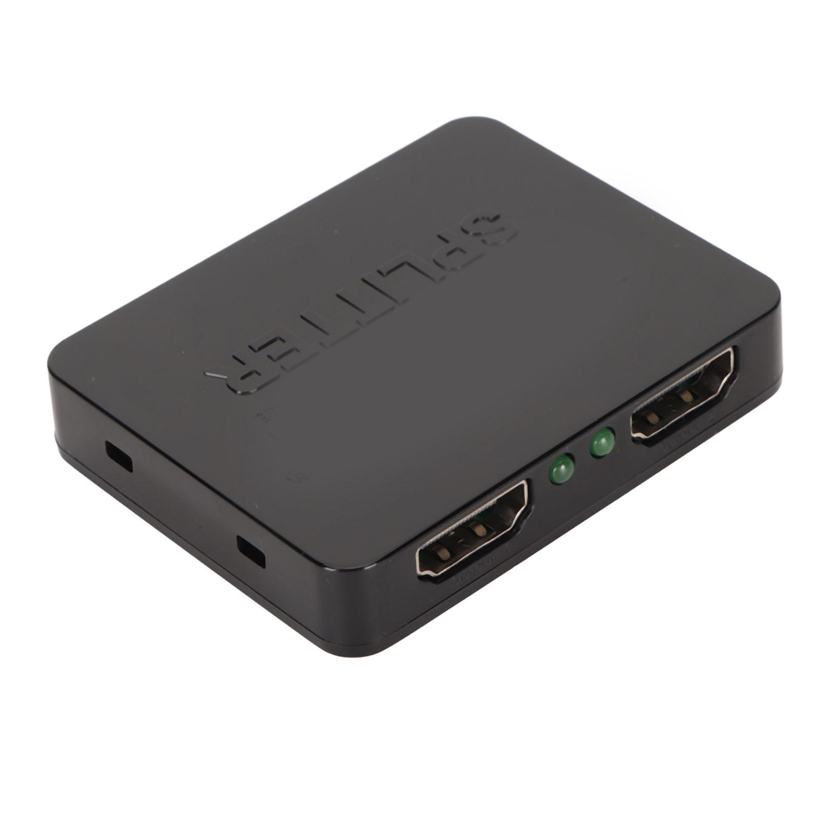 

1 in 2 Out HD Multimedia Interface Splitter for Dual Monitors Support Full HD 1080P 3D 1x2 4K HD Multimedia Interface