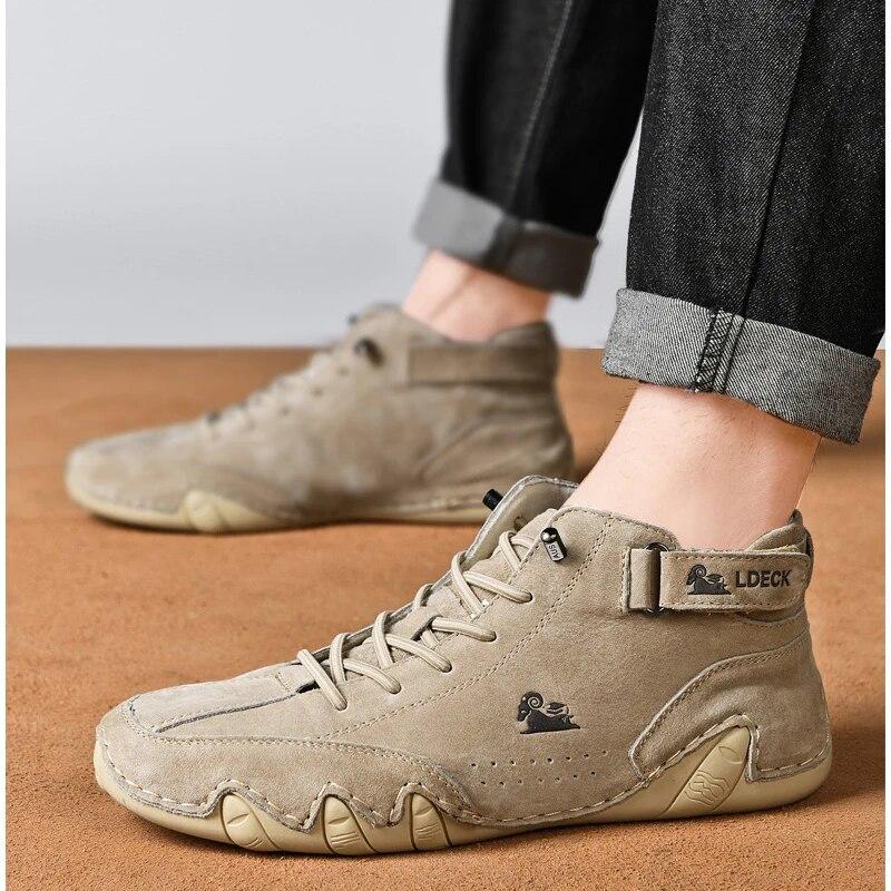 Womens Ankle Boots Waterproof Flats Ladies Comfortable Winter Booties Casual High Top Sneakers