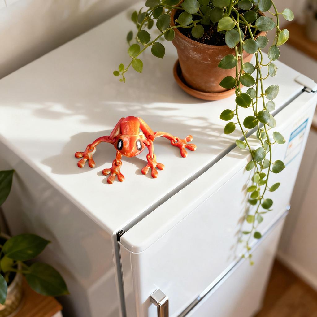 3D-printed Magneti Toy, Articulated 3D-printed Animal Toy, Suitable For Refrigerator/car Decoration
