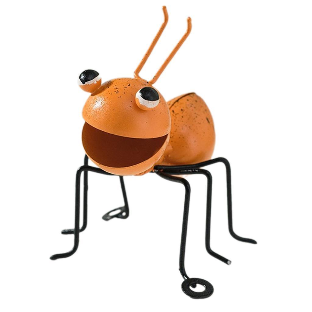 Metal ANT Garden Decor Ornament Handmade Adorable Wall Sculpture 8.5x8x10cm for
