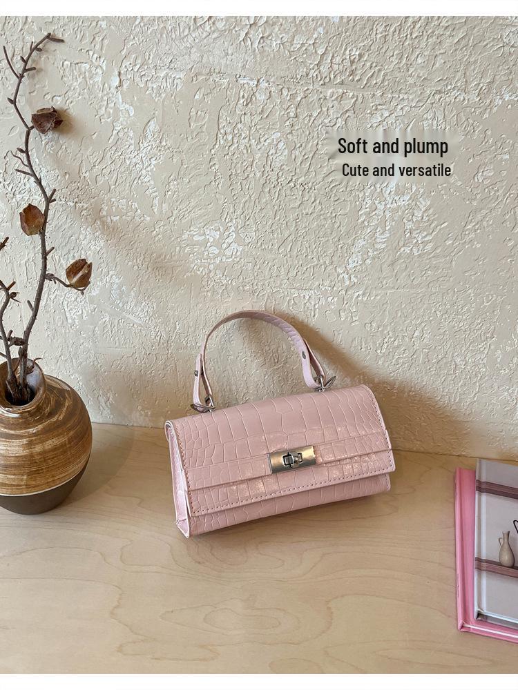 Luxury Crocodile Pattern Crossbody Bag - Chic Underarm Handbag for Women