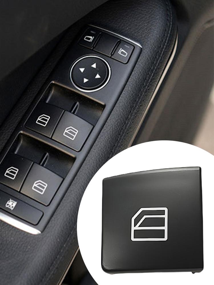 Switch Button Cover Cap Car Glass Lift Power Control Button Window Master Switch Caps for Mercedes Benz C GLK E W204 X204 W212