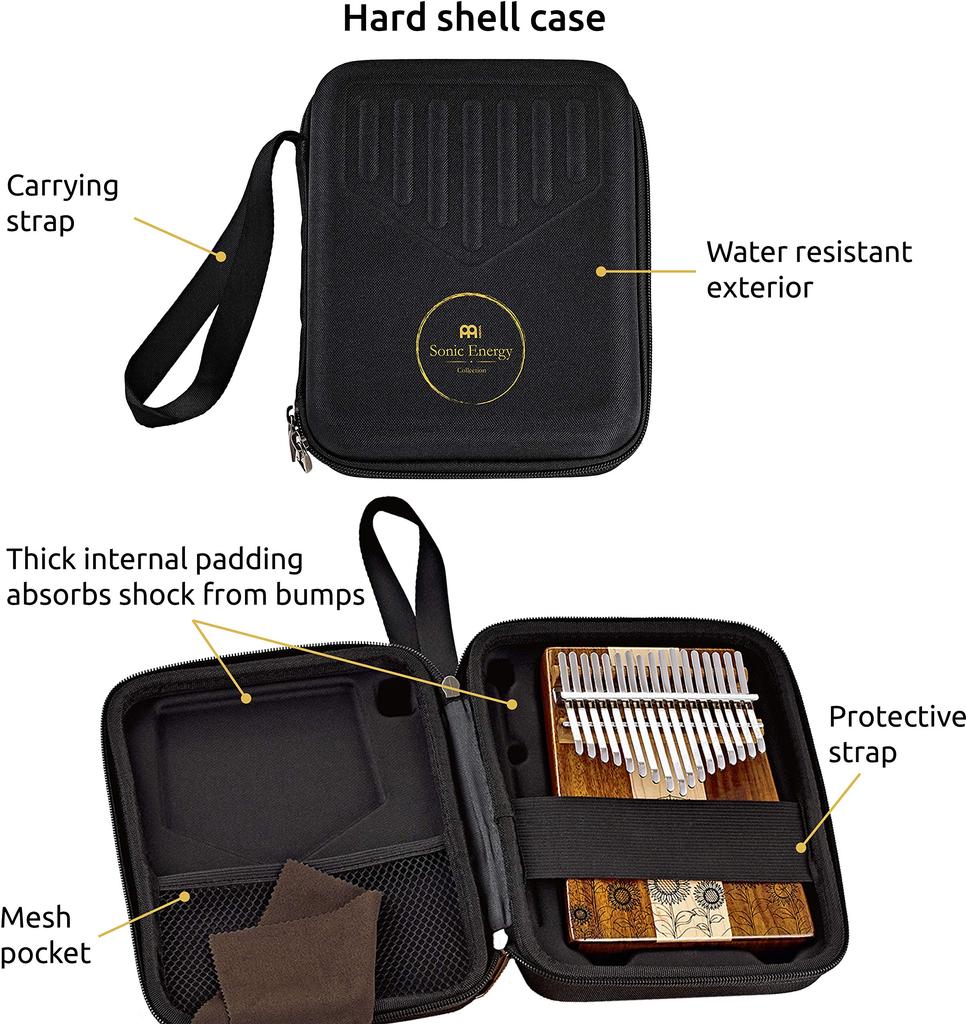 MEINL Sonic Energy Collection Kalimba Soundhole Kalimba 17 Keys C Major Scale KL1706H Hammer Maple/Acacia (exclusive Case/bag/cloth/tuning Included)