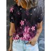 Summer Casual Versatile High-quality Fashion Short Sleeved Round Neck Loose T-shirt