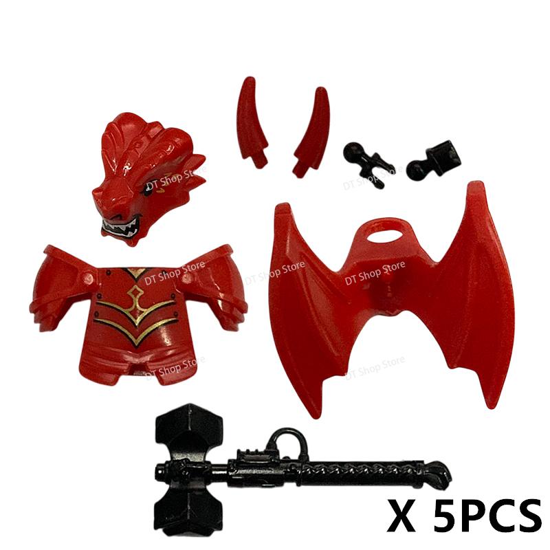 QQ04-7 Dragon Knights Heavy armor Bricks Assemble Building Blocks Action Figures accessories bricks Model Toys Christmas Gifts