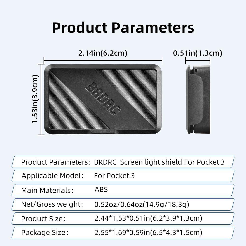 Magnetic Sun Hood Quick Release Screen Sunshade Hood for DJI Osmo Pocket 3 Camera Accessories