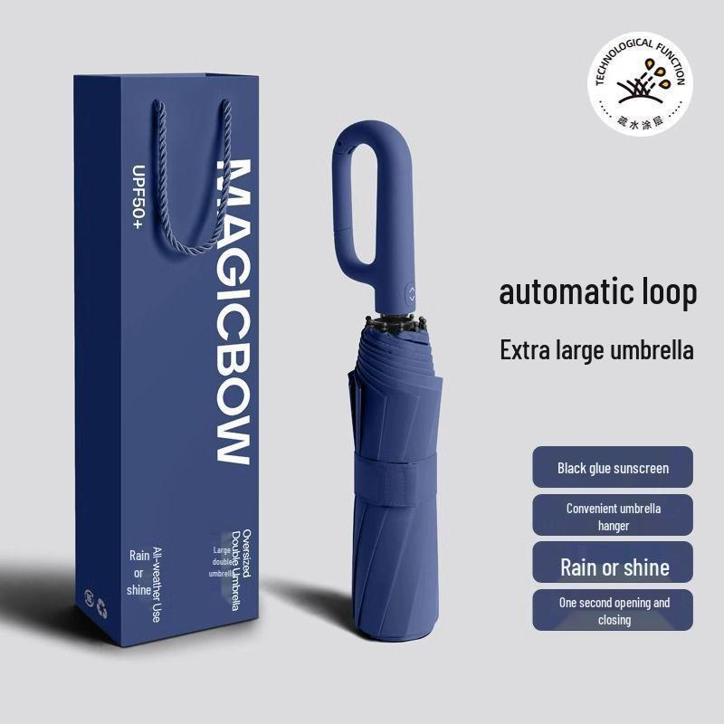 Men's Quick-Drying Windproof UV Protection Automatic Umbrella for Sun/Rain