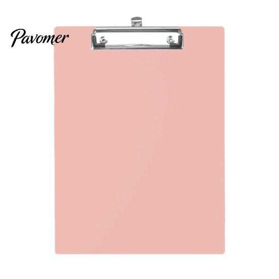 Strong Clamping Clipboard A4 Letter Size Plastic Clipboard, Hard Board with Low Profile School Clip, Lightweight Solid Color for Office Classroom