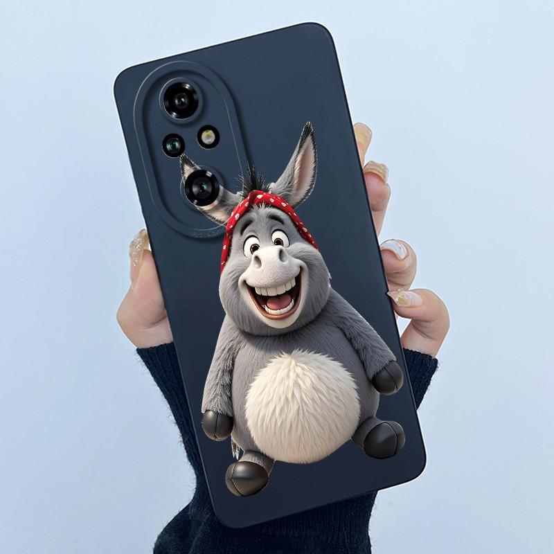 Cartoon Case For Honor 200 100 Honor200 Honor100 Pro Lite 5G Liquid Silicone Camera Lens Protector Phone Case Soft Back Cover