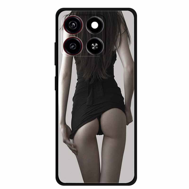 Phone Case For ZTE Blade A55 Back Cover Case A 55 Shockproof Black Silicone Soft Coque For ZTE Blade A35 Case A 35 6.75" Funda
