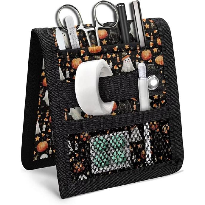 Cat Printed Nurse Pocket Protector Cartoon Nurse Organizer Bag Pouch Utility Hospital Bag Organiser Pouches Tool Case