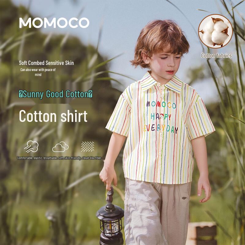 MOMOCO Kids  Boys  Summer Long Sleeve Casual Shirt 120