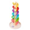 Montessori Rainbow Ball Track Tree: Rotating Leaf Stacker & Musical Wooden Puzzle Toy.