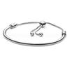 Adjustable Round Bead Bracelet S925 Pure Silver Heart Snake Bone Bracelet Charm DIY Accessories For Women's Gifts