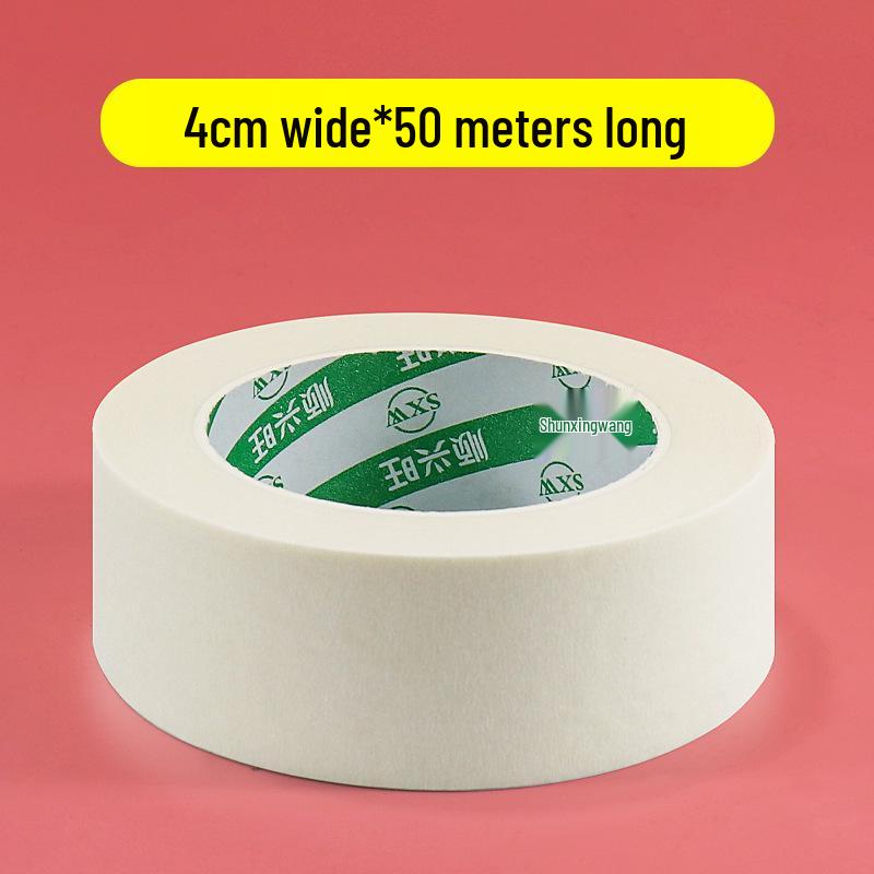 Writable Crepe Paper Tape: No-residue, Hand-tearable, Traceless Adhesive Ideal for Art Students, Spray Painting, Color Separation, and Decoration.