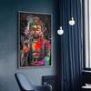 Abstraktní graffiti Buddha olejomalba náboženské plakáty a grafika Skandinávie