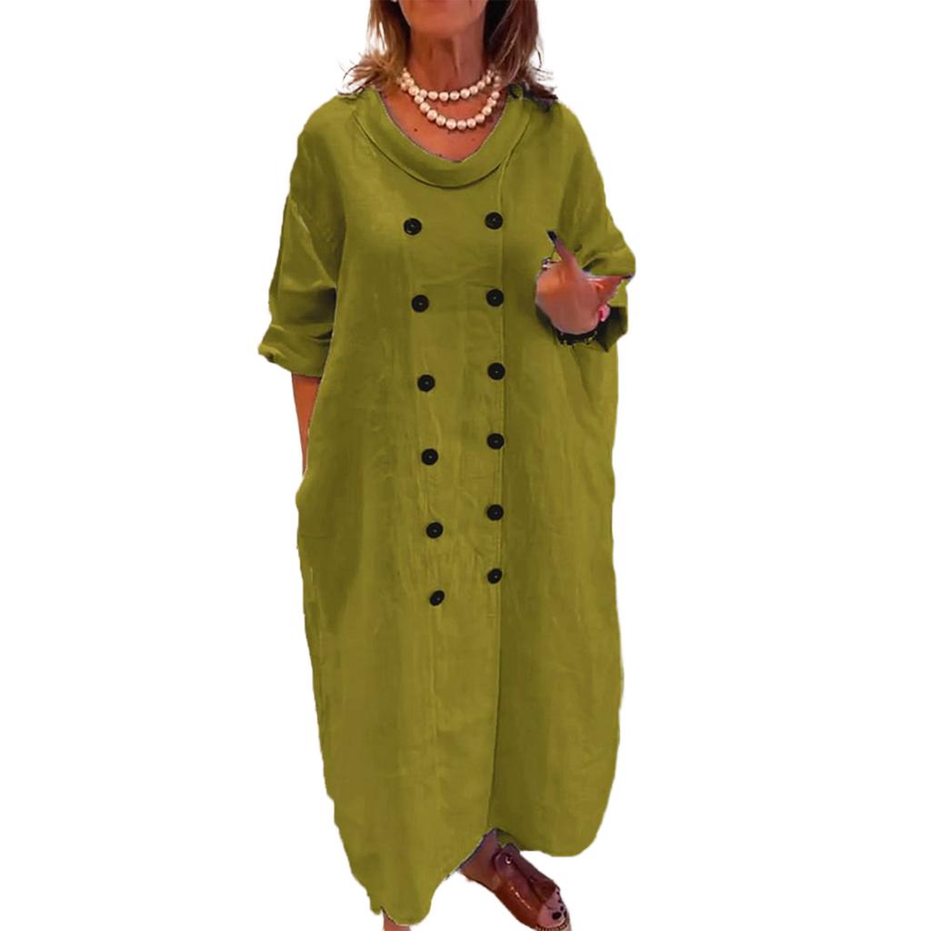 Fashionable women's casual long-sleeved dress