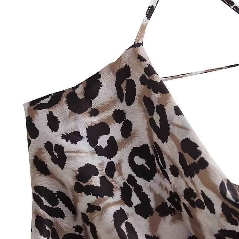 Jnleaog Spring New Arrival Women's Clothing Fashion Style French Fashion Design Open Back Swing Collar Sling Dress