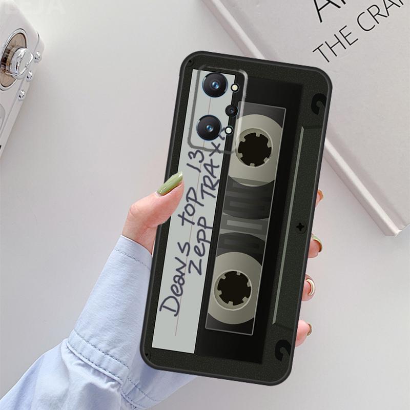 Retro Cassette Tape For Realme 14 12 10 11 13 Pro Plus GT 6 6T 5 GT7 Pro C61 C55 C51 C21Y C25S C67 C75 C53 Case