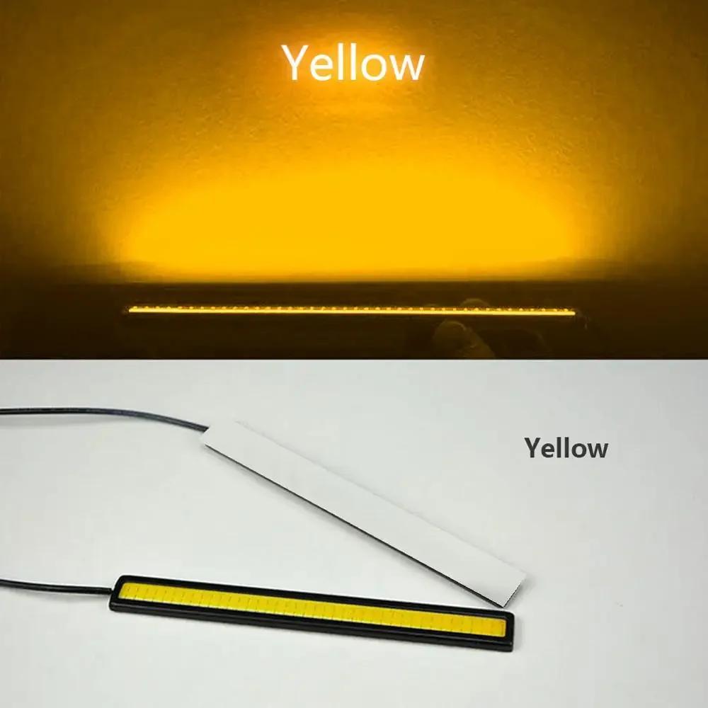 1/2pcs 17cm Universal Waterproof Daytime Running Lights COB Fog Lamp Car Styling Led Day Light DRL Lamp Fog Bar Lamp Strip Light