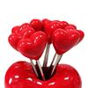 10 Different Fruit Forks and 1 Love Holder Home Decorative Cute Food Picks for Fruit Platter Dessert Home Cake Restaurant