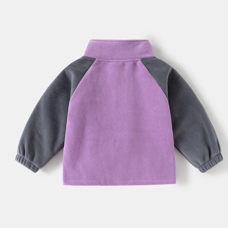 Children's Clothes Austrian Velvet Jacket Autumn and Winter Cute Cartoon Embroidered Baby Warm Cardigan Children's Clothing