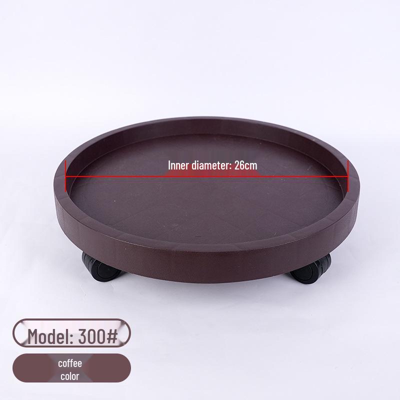 Mobile Flower Pot Base with Wheels - Thickened Resin Tray for Free Shipping