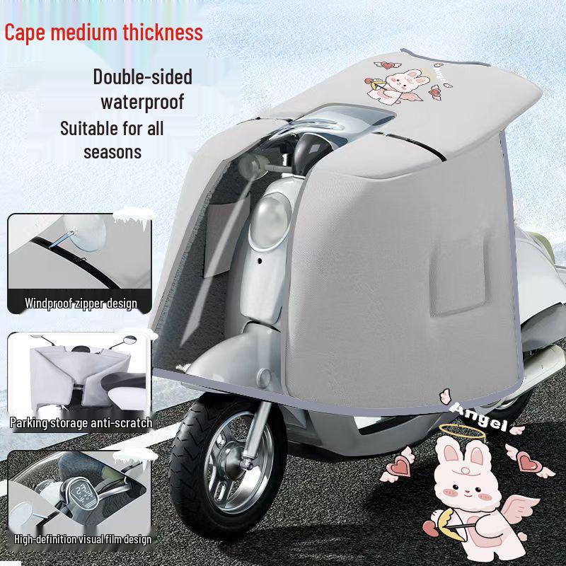 Ganzjahres-Doppelseitige Wasserdichte Windschutzscheibe für Elektrofahrräder