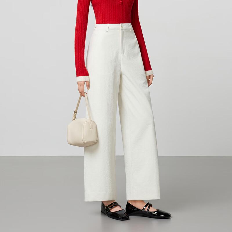 FivePlus Women's Casual Straight-Leg Suit Pants
