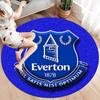 Everton F.C Round Area Rug,Carpet Rug for Living Room Bedroom Sofa Playroom Decor,Non-slip Floor Mat