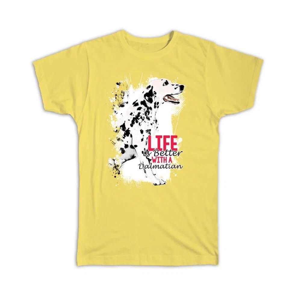 

Dalmatian Art Black and White: Gift T-Shirt Dog Pet Animal Cute XL