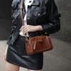 Trendy Fashion Versatile Commuter Messenger Bag Leather Niche Portable Pillow Bag