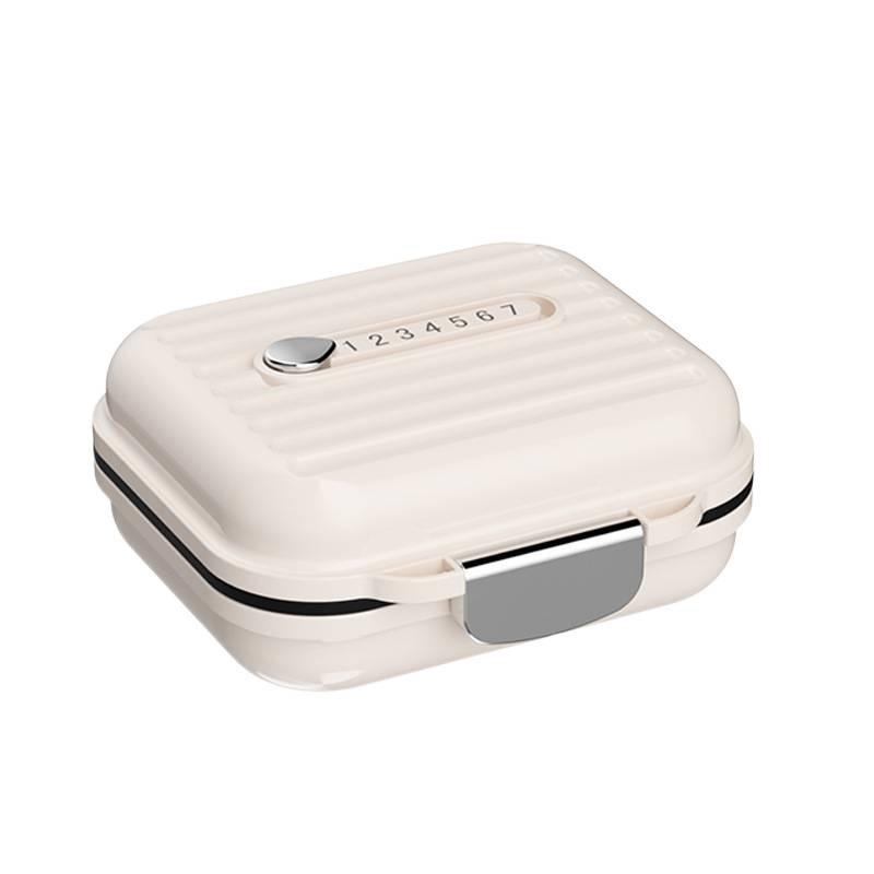 Portable Pill Box Waterproof Medicine Storage Device Travel Pill Compact Pill Storage Container For Daily Vitamin Supplements Suitable