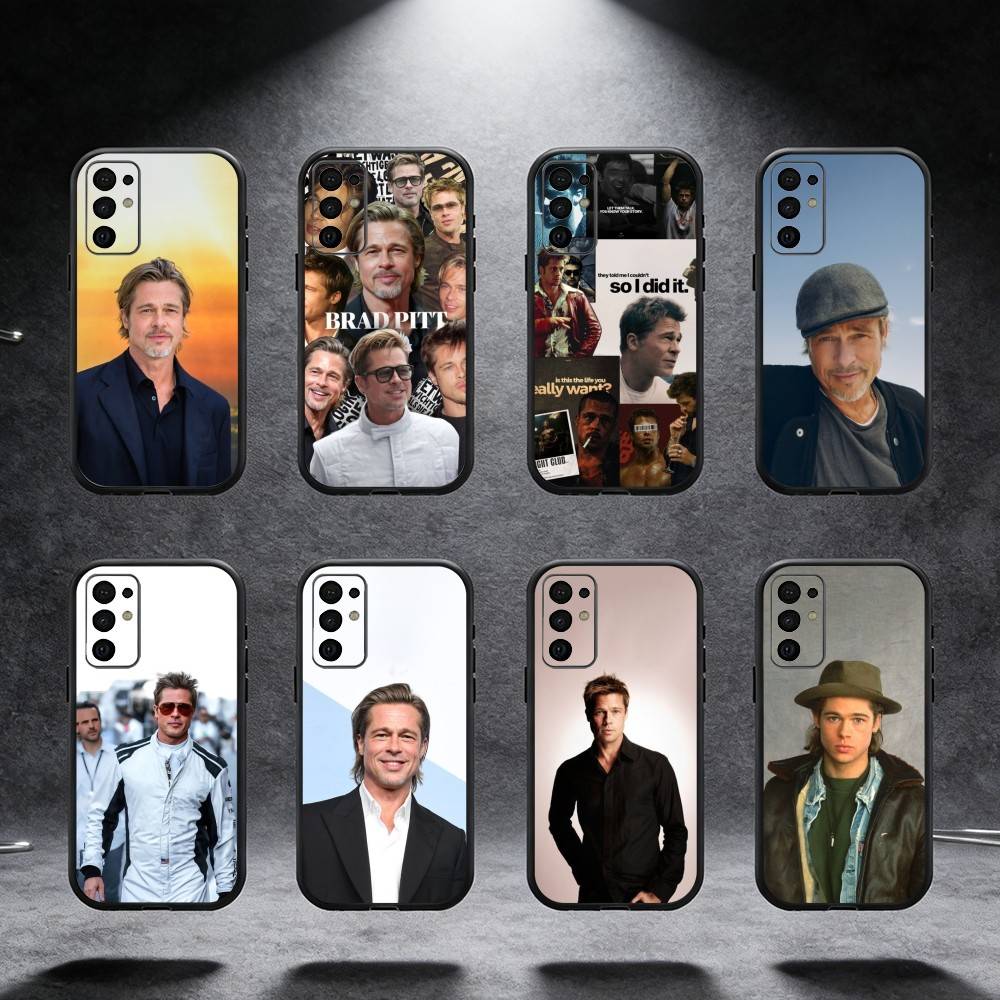 B-Brad P-Pitt Phone Case For Samsung S25,S24,S21,S22,S23,S30,Ultra,S20,Plus,Fe,Note,5G Black Cover