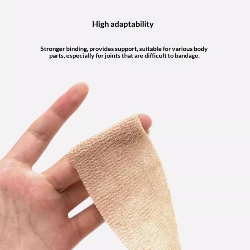 Sports Fixing Finger Wrist Leg 5 Pcs 2.5 5 7.5 10Cm Self Adhesive Elastic Non Woven Disposable Cohesive Bandage Tape