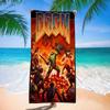 Cool Movie D-Doom Anime Beach Swimming Towel Soft Absorbent Washcloth Children's Gifts For Kids Travel Camping Gym