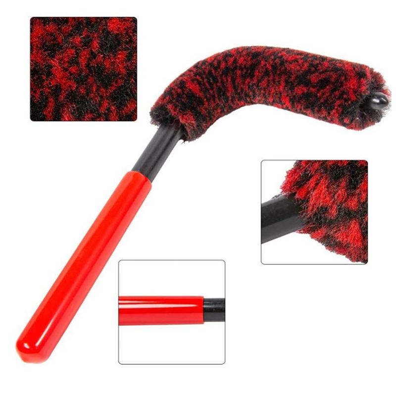 Auto Wheel Detailing Brush Bendable Wheel Woolies Car Cleaning Tools for Car Rim Tire Washing Easily Clean