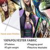 Naruto Team Celebration Wall Tapestry Aesthetic Wall Hanging Printed Fabric Blanket Decorative Tapestries For Bedroom Living Room Home Decor