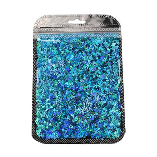 Butterfly Holographic Flakes Nail Glitter Sequins Decor Manicure Tips Slices